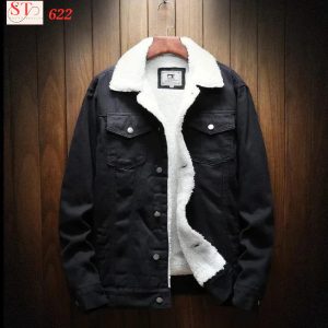 Men Denim Jacket - Black